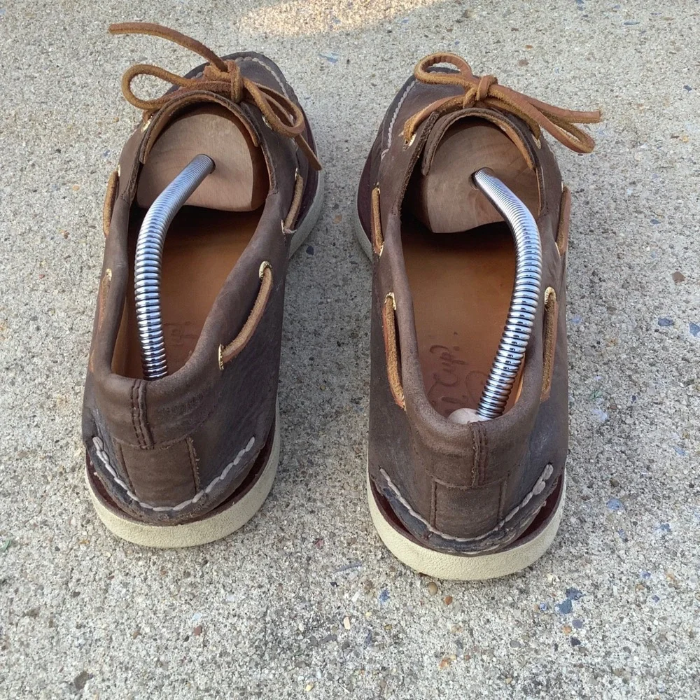 Sperry Gold Cup Authentic Original Boat Shoes Mens 11 M Brown Leather 0219493